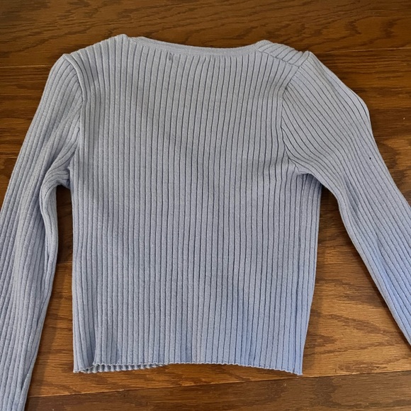 Baby Blue Button Up - Picture 5 of 6